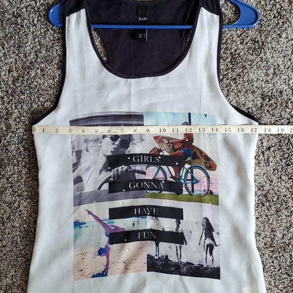 Kazo Girls Gonna Have Fun tanktop size small - Picture 9 of 12